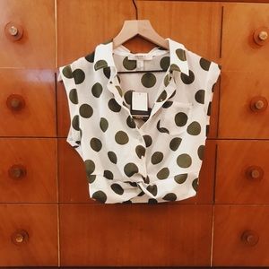 Polka Dot Crop Top